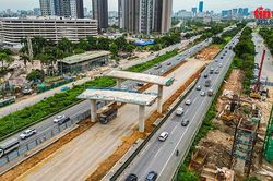 Hà Nội rào chắn nhiều đoạn Đại lộ Thăng Long để thi công nút giao Vành đai 3,5