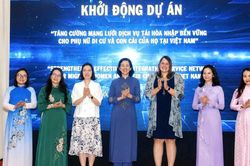 Mở rộng mạng lưới hỗ trợ, tạo nền tảng t&aacute;i h&ograve;a nhập bền vững cho phụ nữ di cư