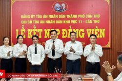 Chi bộ TAND khu vực 11 - Cần Thơ tổ chức Lễ kết nạp đảng vi&ecirc;n
