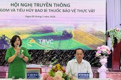 Truyền thông về thu gom và tiêu hủy bao bì thuốc bảo vệ thực vật