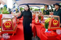 An Giang tổ chức lễ viếng, truy điệu và an táng 235 hài cốt liệt sĩ