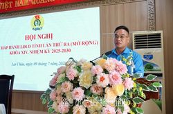 Hội nghị Ban Chấp h&agrave;nh Li&ecirc;n đo&agrave;n Lao động tỉnh lần thứ ba (mở rộng) kh&oacute;a XIV, nhiệm kỳ 2025-2030