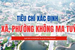 Tiêu chí xác định xã, phường không ma túy