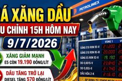 Giá xăng dầu 15h ngày 9/7: Xăng giảm, dầu tăng