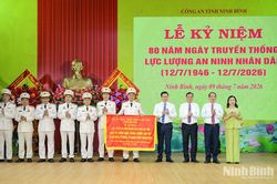 Công an tỉnh Ninh Bình kỷ niệm 80 năm Ngày truyền thống lực lượng An ninh nhân dân