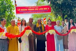 Ban Từ thiện xã hội Báo Giác Ngộ bàn giao cầu nông thôn tại TP.Cần Thơ