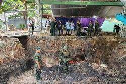 TP. Hồ Ch&iacute; Minh: Mở rộng khai quật tại khu vực ph&aacute;t hiện h&agrave;i cốt liệt sĩ ở C&ocirc;ng vi&ecirc;n L&ecirc; Thị Ri&ecirc;ng