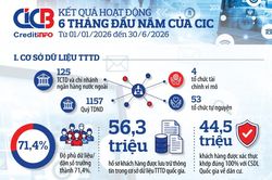 [Infographic] Kết quả hoạt động 6 tháng đầu năm 2026 của CIC