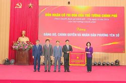 Phường Yên Sở nhận Cờ thi đua Chính phủ