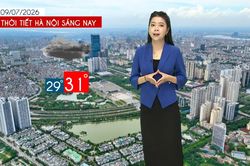 Dự b&aacute;o thời tiết trưa | 09/07/2026