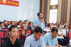 Tổ đại biểu số 7 HĐND tỉnh tiếp xúc cử tri sau Kỳ họp thứ 4 tại xã Đoài Dương