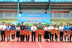 Khai mạc Giải bóng rổ 3x3 và bóng bàn tại Đại hội Thể dục thể thao tỉnh lần thứ X