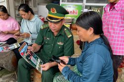 Đồn Biên phòng Trà Lĩnh và Cần Yên triển khai mô hình chuyển đổi số trong phổ biến, giáo dục pháp luật