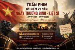 Tuần phim kỷ niệm 79 năm Ngày Thương binh - Liệt sĩ sẽ được tổ chức trên phạm vi toàn quốc