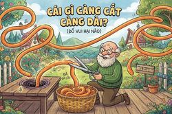Cái gì càng cắt càng dài?