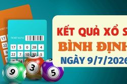 Kết quả xổ số Bình Định hôm nay 9/7/2026 - XSBDI 9/7