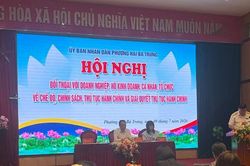 Phường Hai B&agrave; Trưng đối thoại, gỡ vướng mắc cho doanh nghiệp, hộ kinh doanh