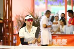 Á hậu Huyền My cùng đồng đội 'cháy' hết mình tại giải đấu Pickleball