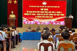 Ủy ban MTTQ Việt Nam tỉnh Khánh Hòa sơ kết công tác 6 tháng đầu năm 2026