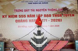 Trưng bày tư liệu, sách chào mừng 555 năm thành lập đạo Thừa tuyên Quảng Nam
