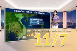 [Video] Dự báo thời tiết đêm nay và ngày mai ngày 11/7/2026: Bắc Bộ giảm mưa, Trung Bộ duy trì mưa rào rải rác