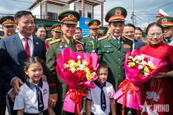 Đo&agrave;n đại biểu hai nước Việt Nam - L&agrave;o dự Lễ khởi c&ocirc;ng trường mầm non tại Nghệ An
