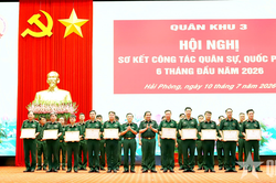Quân khu 3 sơ kết công tác quân sự, quốc phòng 6 tháng đầu năm 2026
