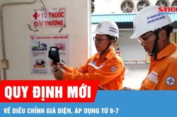 Quy định mới về điều chỉnh giá điện, áp dụng từ 9-7