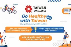 Cơ hội nhận giải thưởng 30.000 USD từ Go Healthy with Taiwan 2026