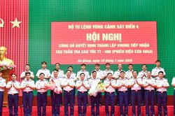 BTL Vùng Cảnh sát biển 4 triển khai khung tiếp nhận tàu tuần tra cao tốc TT-400