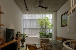 Giải pháp lệch tầng để mở rộng không gian nhà phố