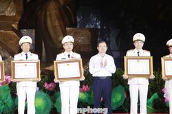 5 sỹ quan thuộc lực lượng An ninh Công an tỉnh Bắc Ninh được trao tặng Huân chương Chiến công hạng Ba