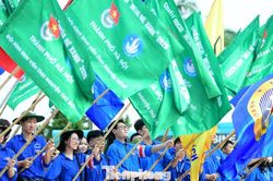 Hàng nghìn sinh viên Thủ đô mang nhiệt huyết tuổi trẻ đến Chiến dịch Mùa hè xanh 2026