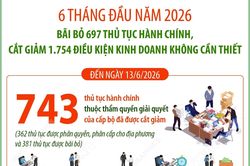 Bãi bỏ 697 thủ tục hành chính, cắt giảm 1.754 điều kiện kinh doanh không cần thiết