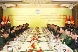 Giao lưu hữu nghị Quốc ph&ograve;ng bi&ecirc;n giới Việt Nam &ndash; L&agrave;o mang &yacute; nghĩa ch&iacute;nh trị s&acirc;u sắc