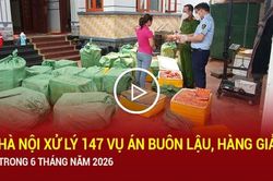 H&agrave; Nội xử l&yacute; 147 vụ &aacute;n bu&ocirc;n lậu, h&agrave;ng giả trong 6 th&aacute;ng năm 2026