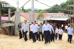 Phó Thủ tướng Chính phủ Lê Tiến Châu kiểm tra tiến độ thi công Trường Nội trú liên cấp Tiểu học và THCS Yên Khương