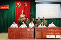 Hoằng Tiến ra mắt mô hình 'Cơ sở lưu trú tham gia bảo đảm ANTT trong quản lý người nước ngoài'
