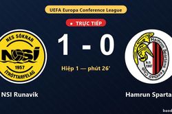 TRỰC TIẾPTrực tiếp NSI Runavik vs Hamrun Spartans: NSI Runavik mở tỷ số