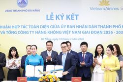 Đà Nẵng ký kết hợp tác toàn diện với Tổng Công ty Hàng không Việt Nam