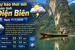 Bản tin Dự b&aacute;o thời tiết ng&agrave;y 11/7/2026