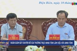 Đoàn giám sát chuyên đề của Thường trực HĐND tỉnh làm việc với UBND tỉnh