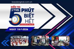 Điểm tin '5 phút biết hết' sáng 10-7: Nhiều công trình thuộc Dự án Thành phần 4 Sân bay Long Thành có khả năng hoàn thành trong năm 2026