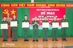 Bế mạc Hội thi Bí thư chi bộ giỏi cấp Đảng bộ Quân sự thành phố năm 2026