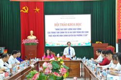Trung t&acirc;m Ch&iacute;nh trị x&atilde; Na Sầm tổ chức hội thảo khoa học về n&acirc;ng cao chất lượng hoạt động trong bối cảnh mới