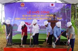 Si Ma Cai khởi công xây dựng nhà cộng đồng phòng, chống thiên tai đa chức năng tại thôn Quan Thần Sán