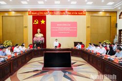 Đồng chí Phó Thủ tướng Chính phủ Nguyễn Văn Thắng làm việc với tỉnh Ninh Bình