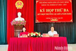 HĐND c&aacute;c x&atilde; Chất B&igrave;nh, Thanh B&igrave;nh tổ chức Kỳ họp thường lệ giữa năm 2026