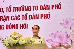 Đồng Hới: Tri &acirc;n đội ngũ cốt c&aacute;n tổ d&acirc;n phố nghỉ c&ocirc;ng t&aacute;c sau sắp xếp