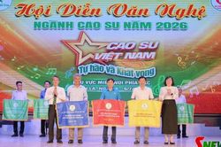 Hội diễn Văn nghệ ng&agrave;nh Cao su khu vực miền n&uacute;i ph&iacute;a Bắc
